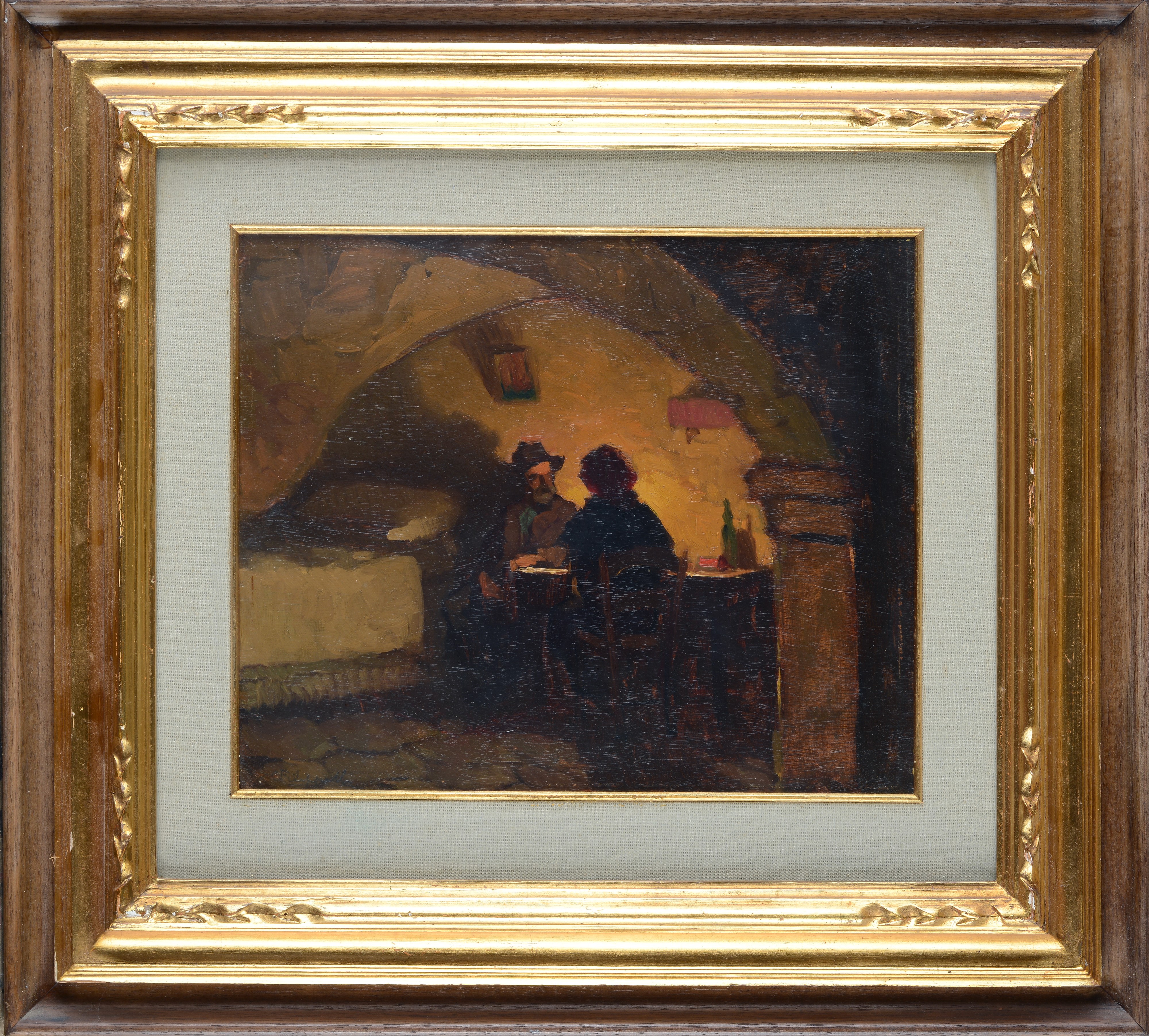 Interno al lume di candela