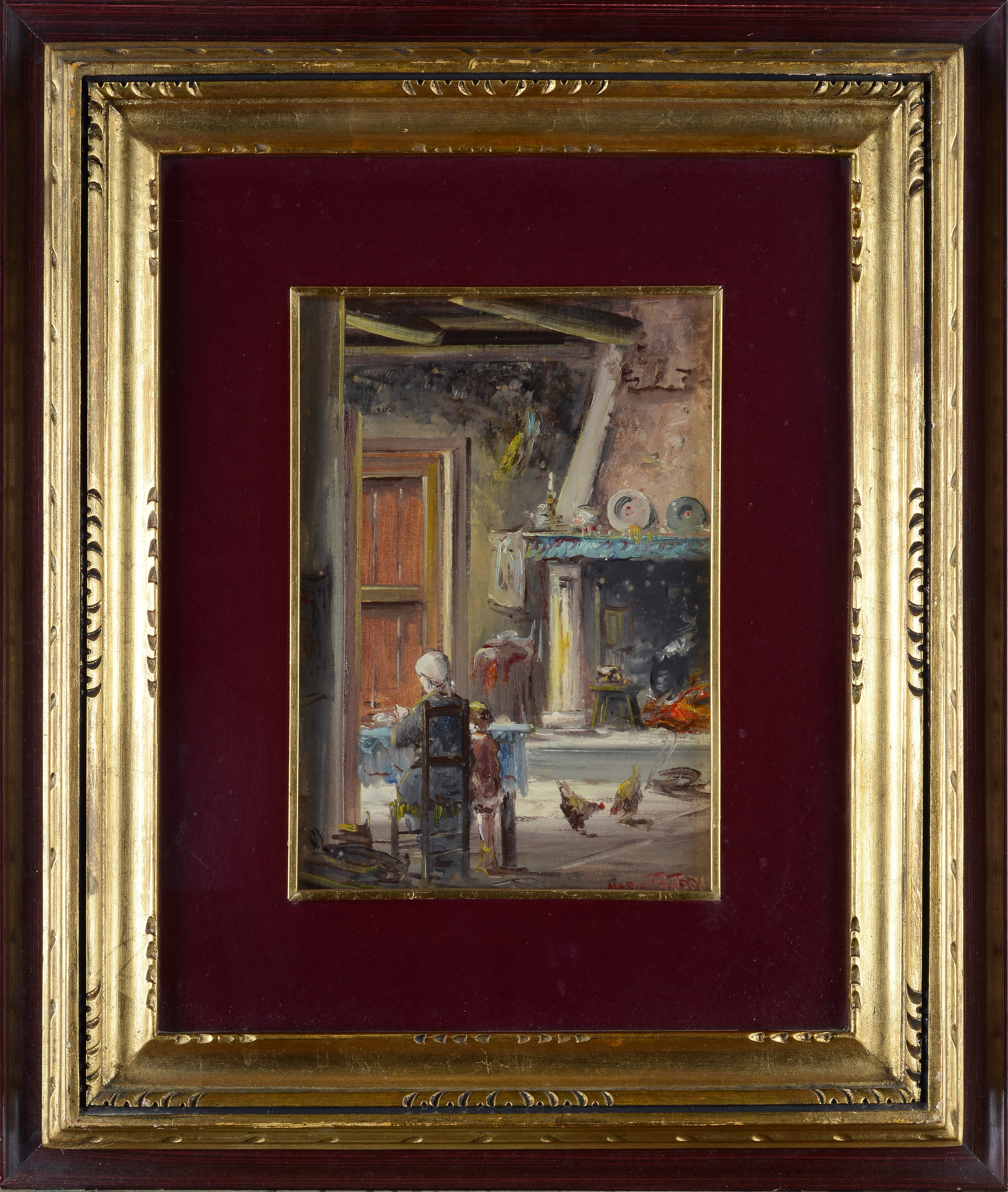 Mario Fattori - Interno di Cucina