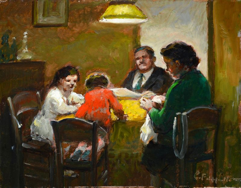 Cafiero Filippelli - Interno con Famiglia