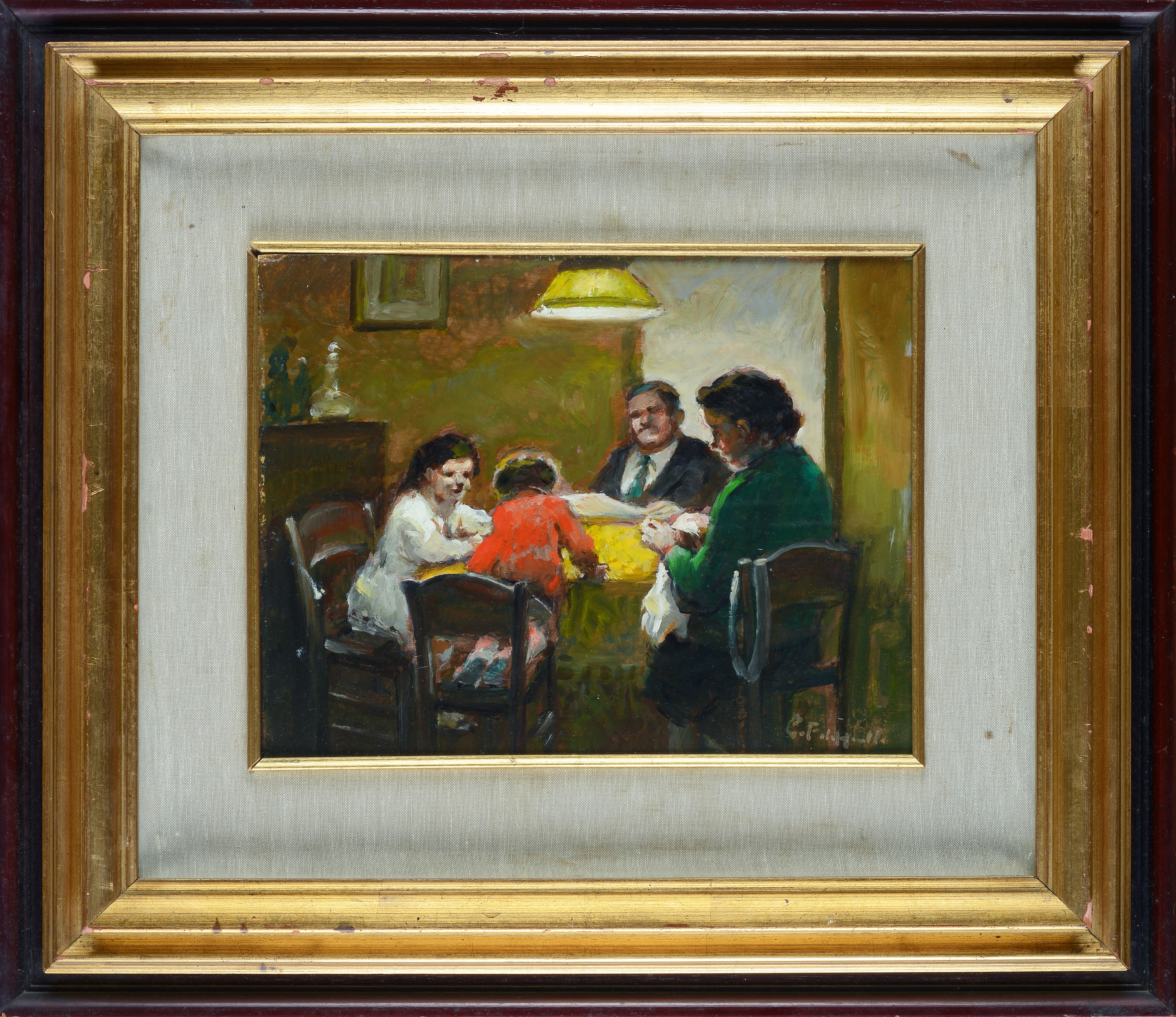 Interno con famiglia