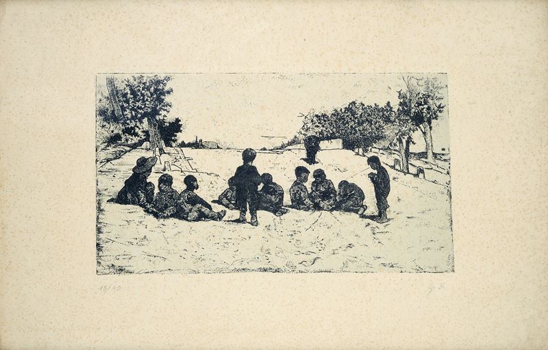 Giovanni Fattori - L'ora della Ricreazione