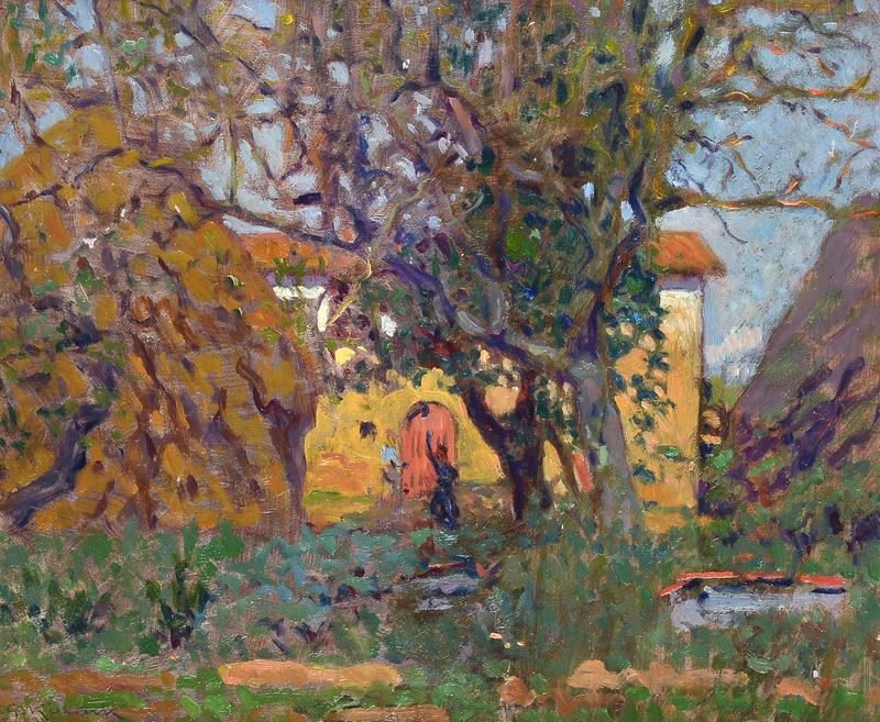 Giorgio Kienerk - Vecchio Albero (campagna Toscana Fauglia)
