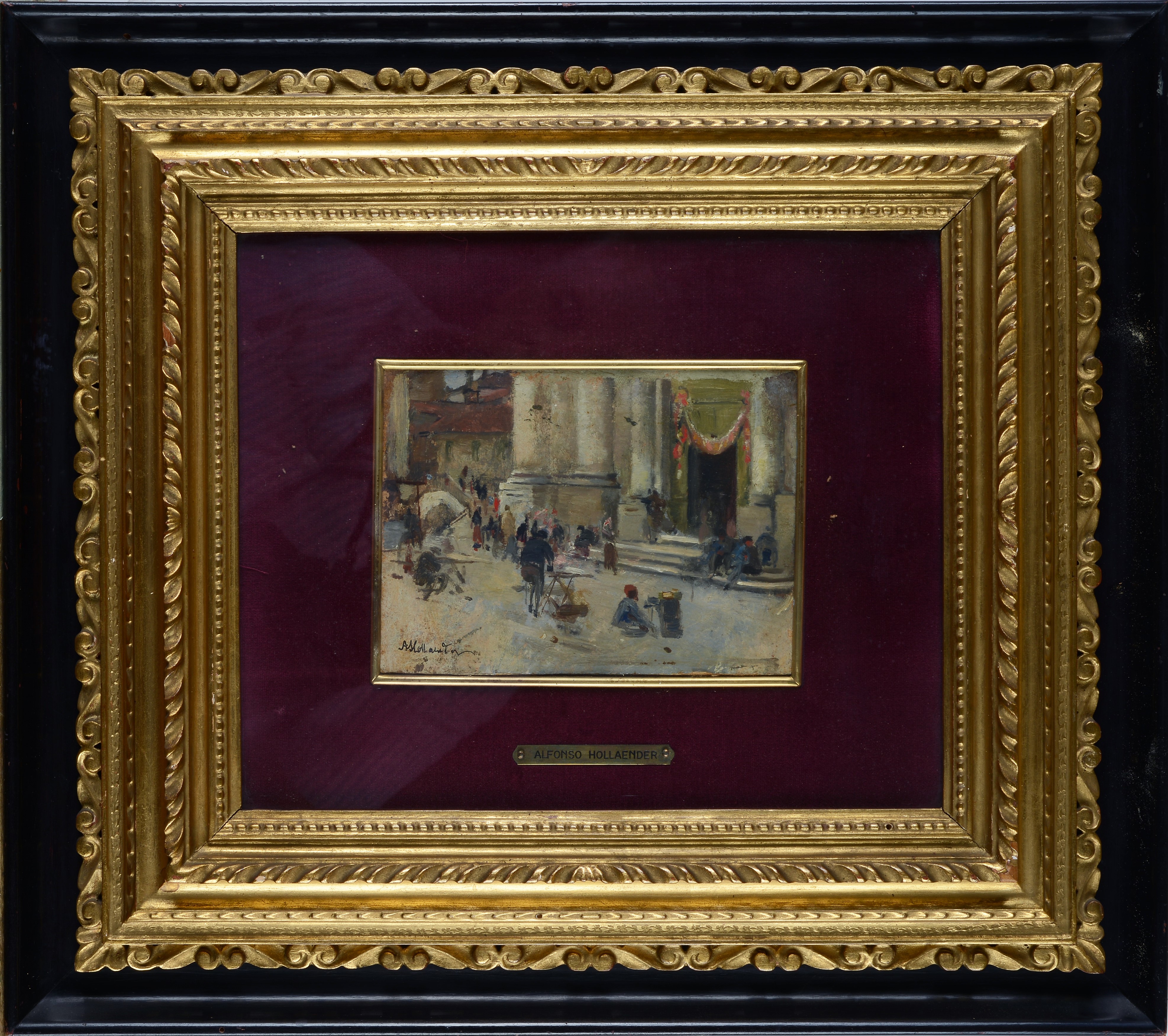 Sul sagrato della chiesa