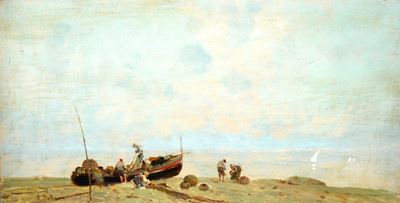 Marina con Barca di Pescatori
