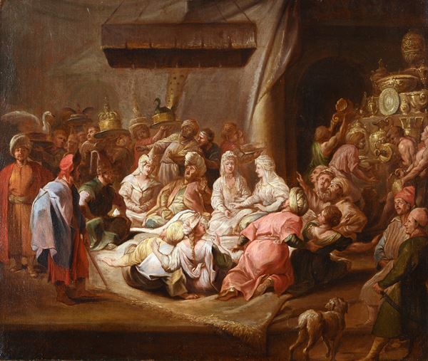 Scuola Francese, XVIII sec. - Udienza alla corte del Sultano