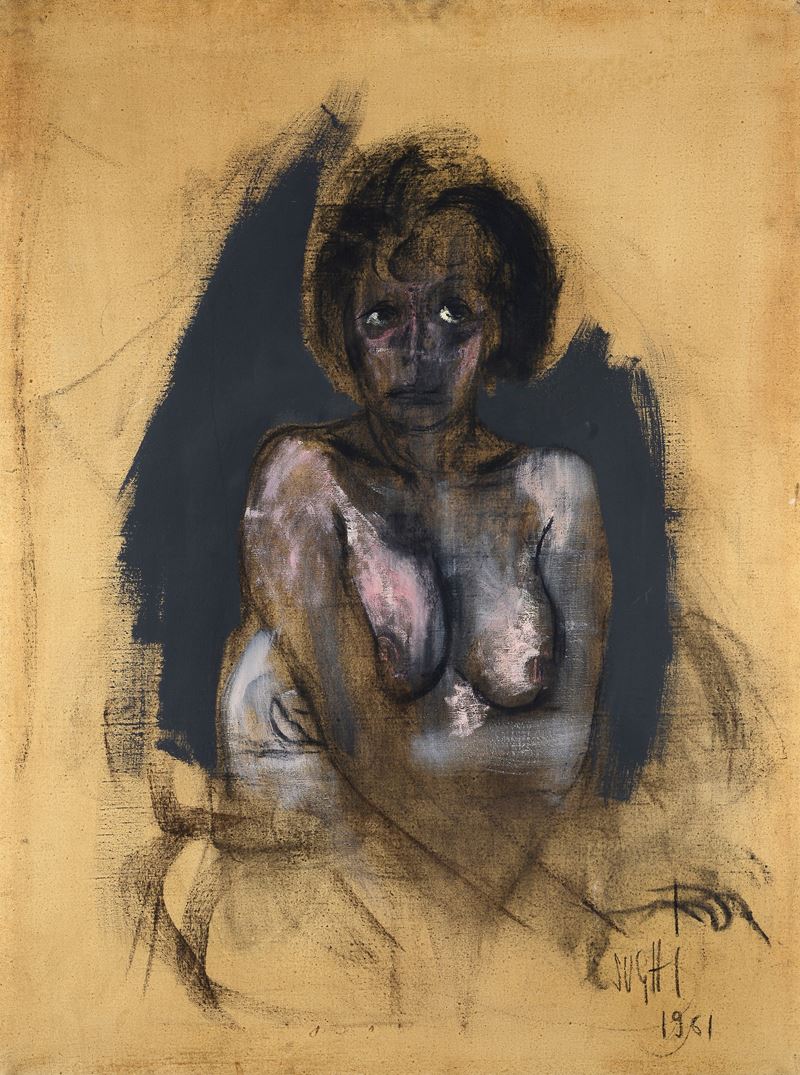 Alberto Sughi - Senza Titolo (nudo Femminile)