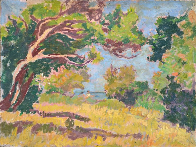 Mario Cocchi - Paesaggio con Alberi