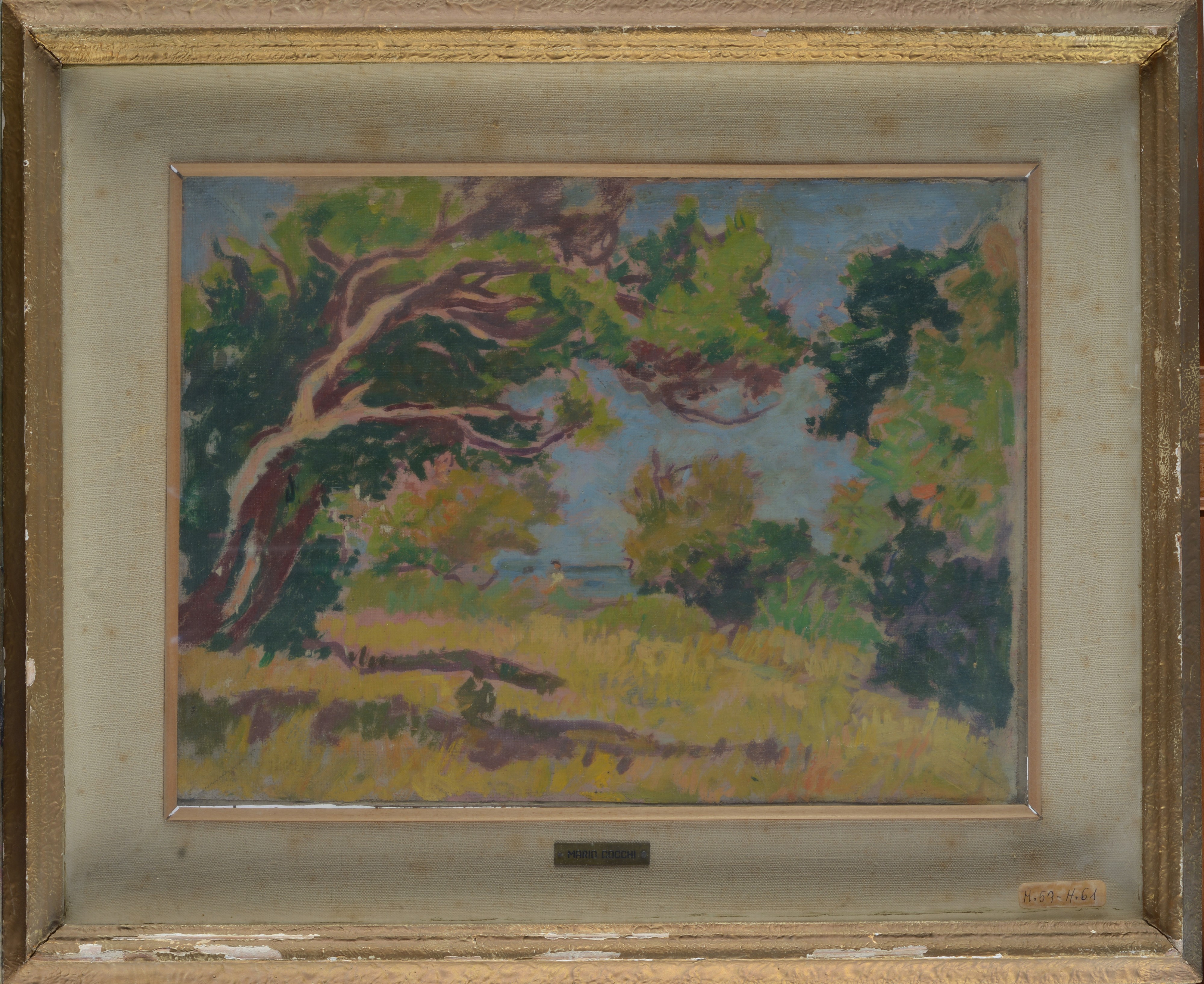 Paesaggio con alberi