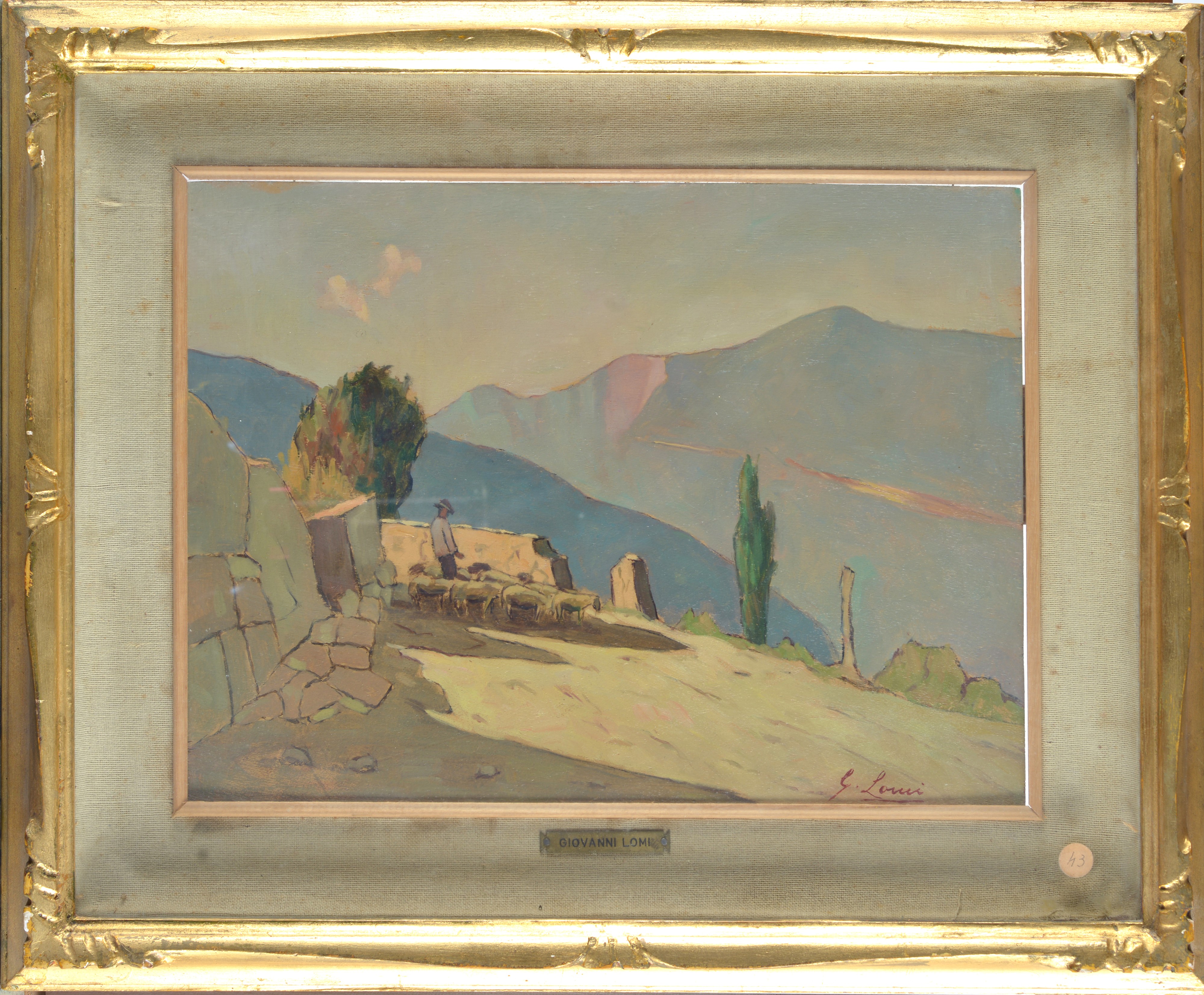 Giovanni Lomi - Pastore con Gregge