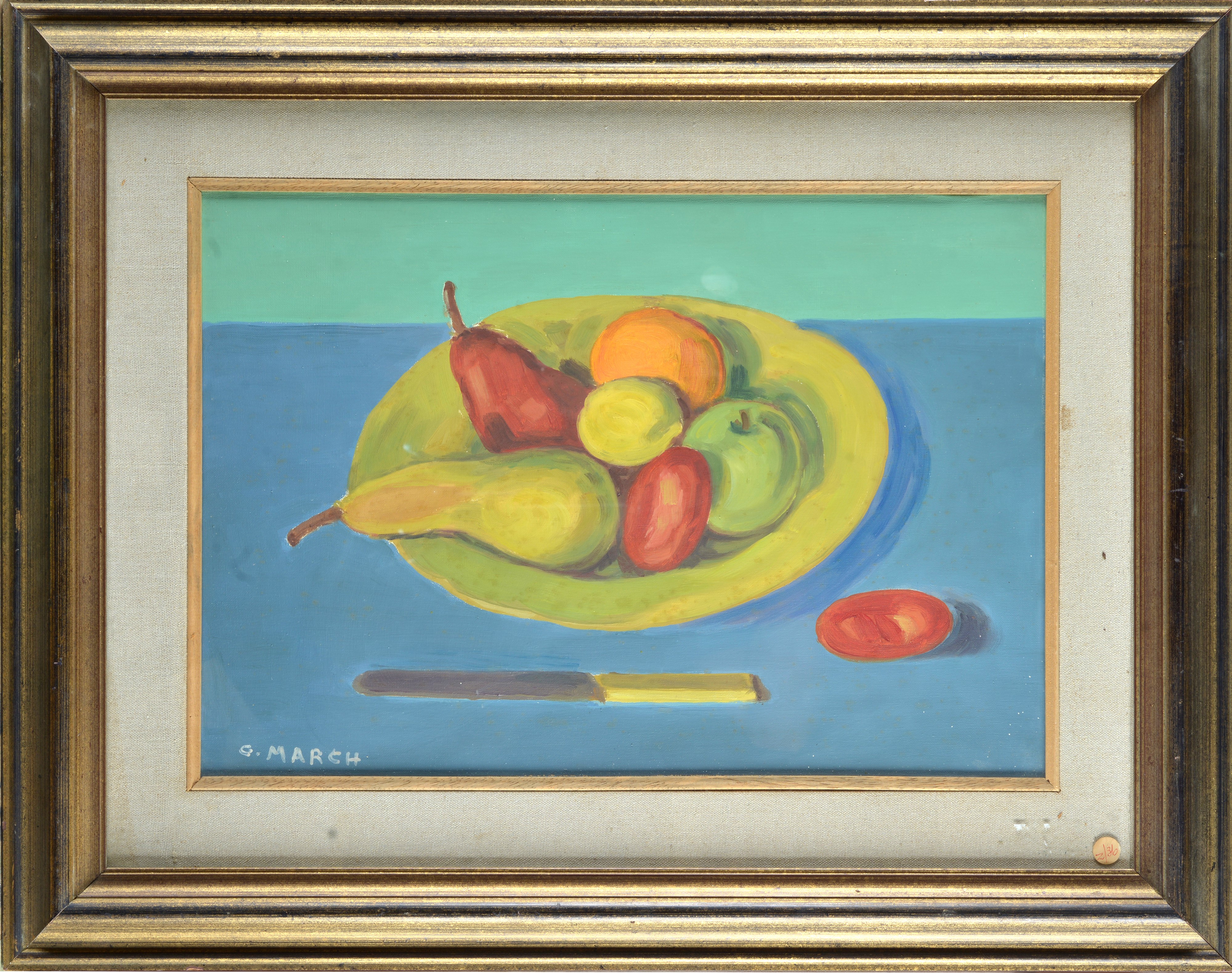 Giovanni March - Piatto con Frutta
