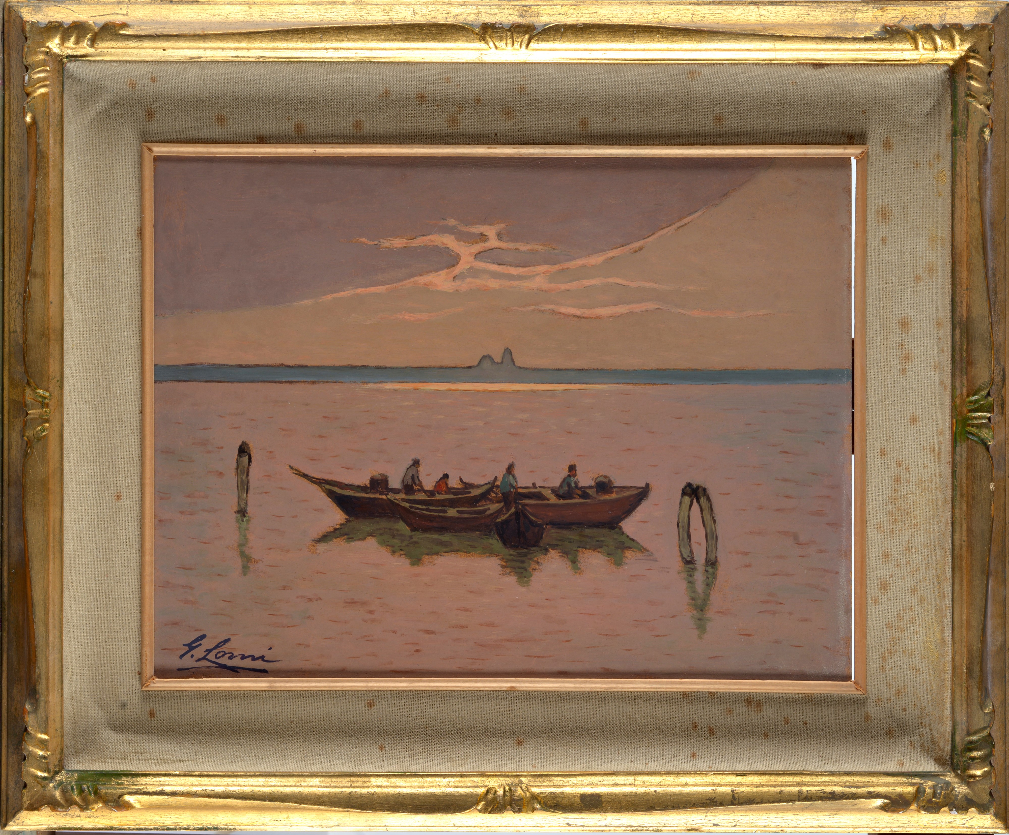 Giovanni Lomi - Barche di Pescatori