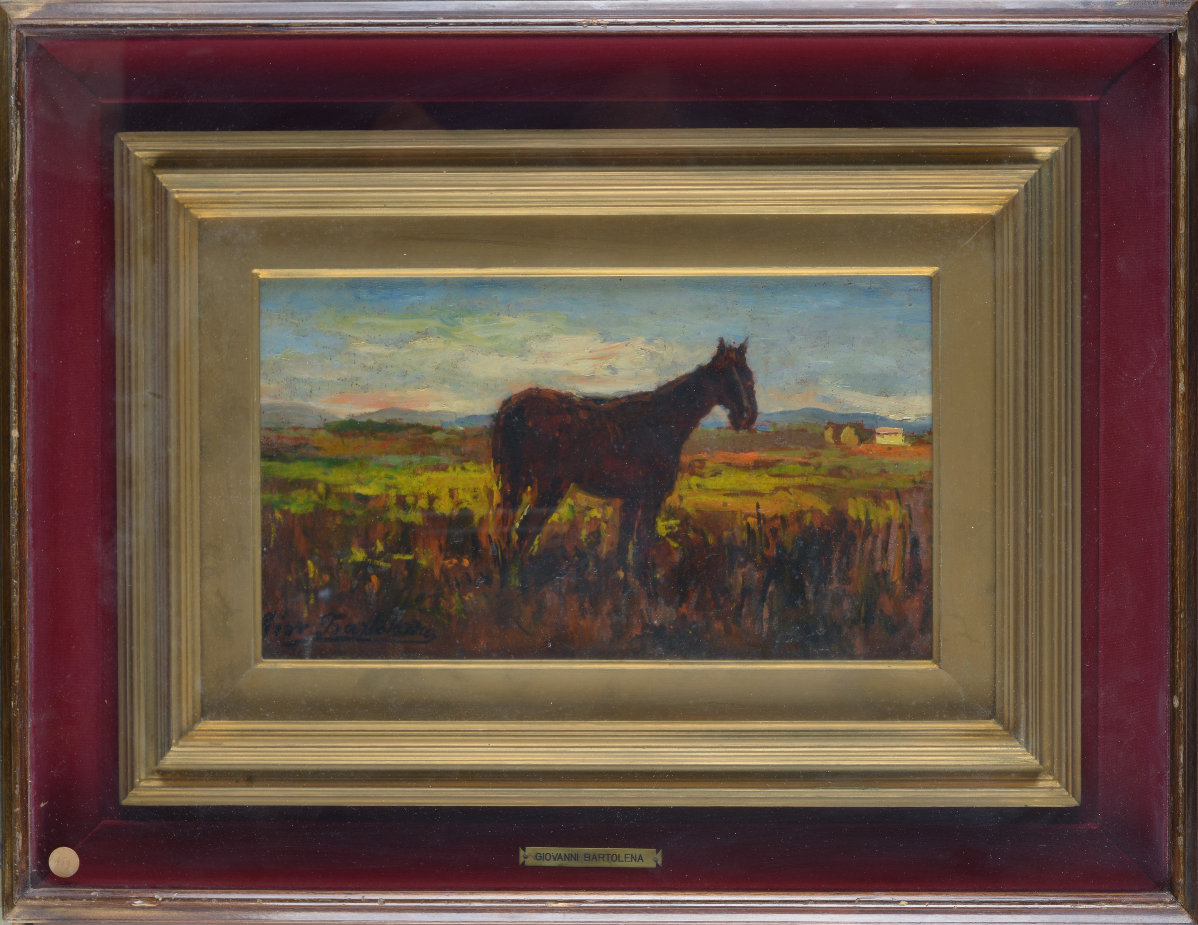 Giovanni Bartolena - Paesaggio con Cavallo