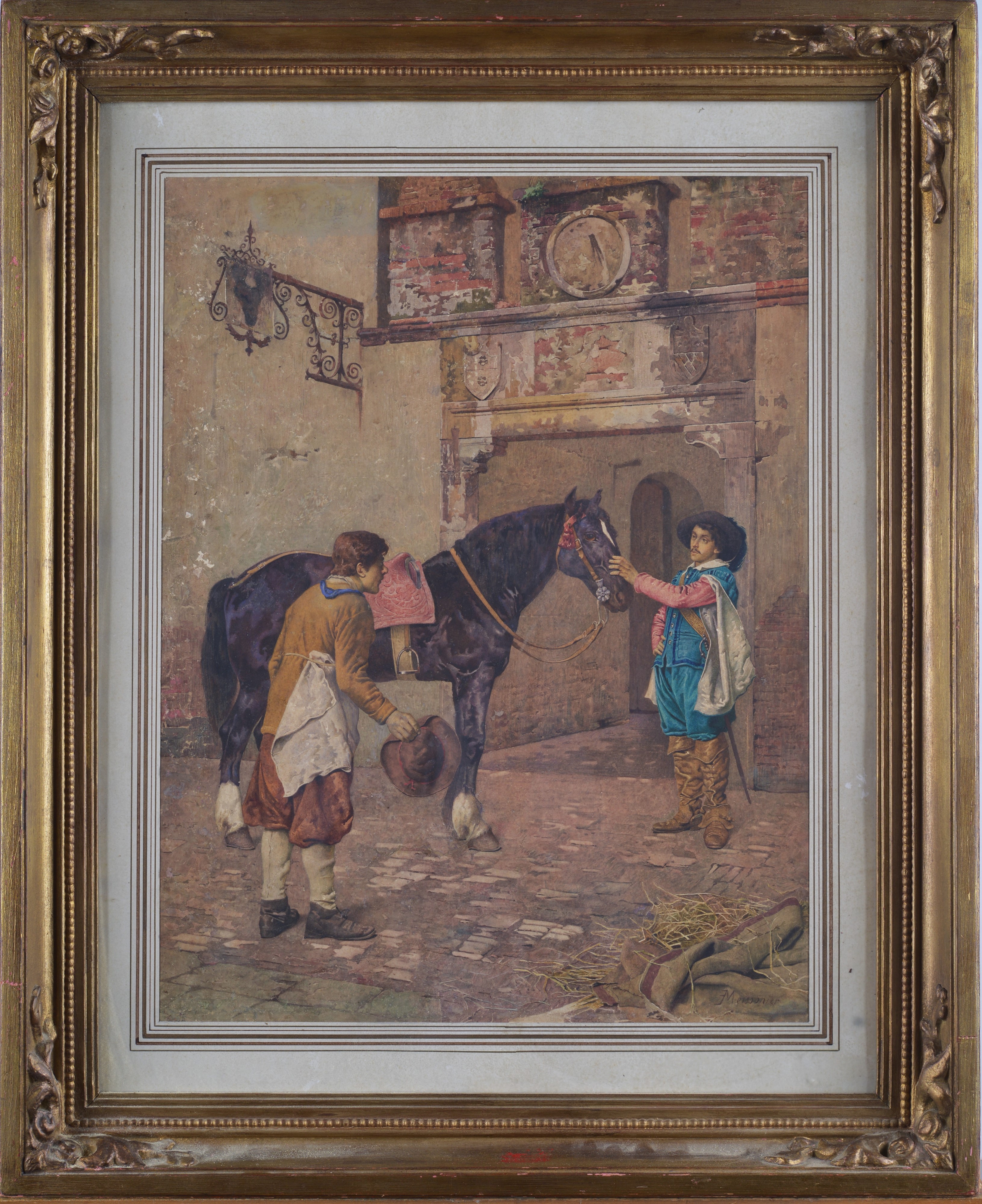 Jean Louis Ernest Messonier - Arrivo alla Locanda