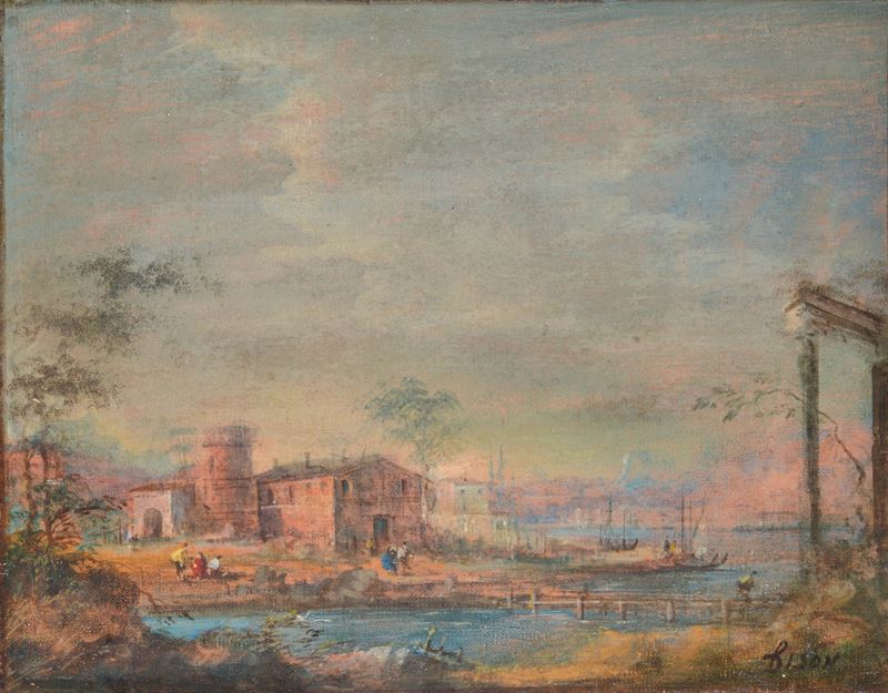 Anonimo, XIX Sec. - Paesaggio
