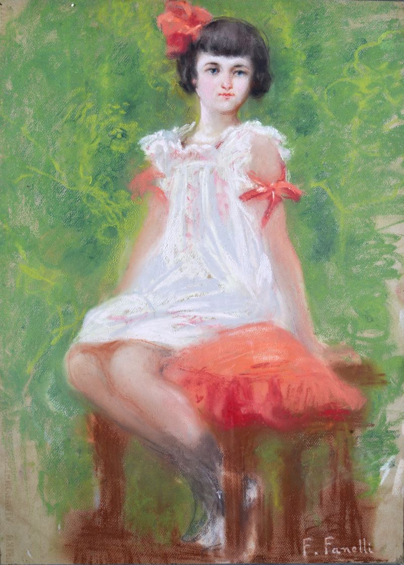 Francesco Fanelli - Bambina Seduta