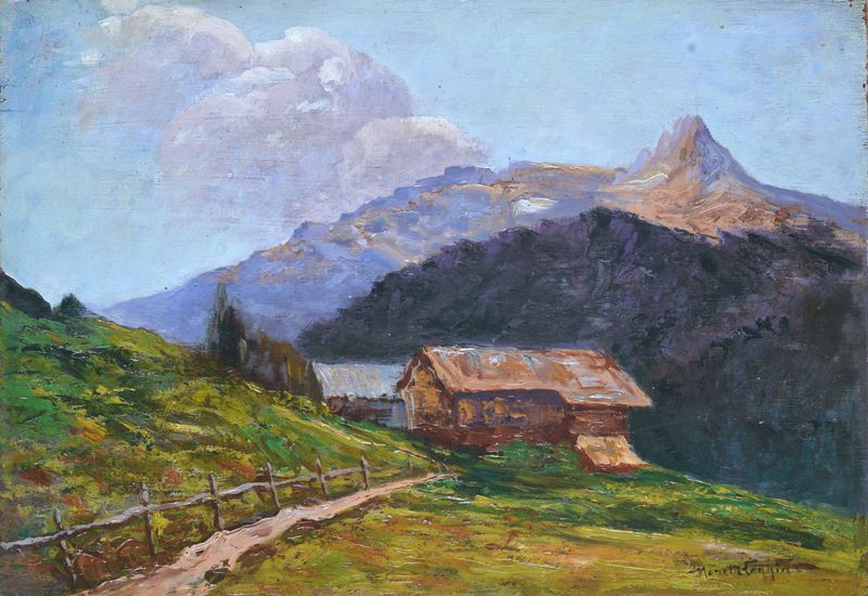 Attr. a Mario Moretti Foggia - Paesaggio Montano