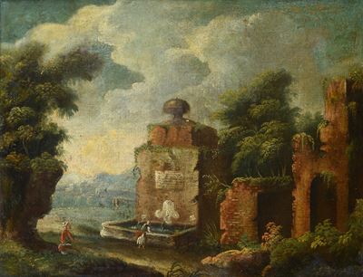 Paesaggio con Fontana