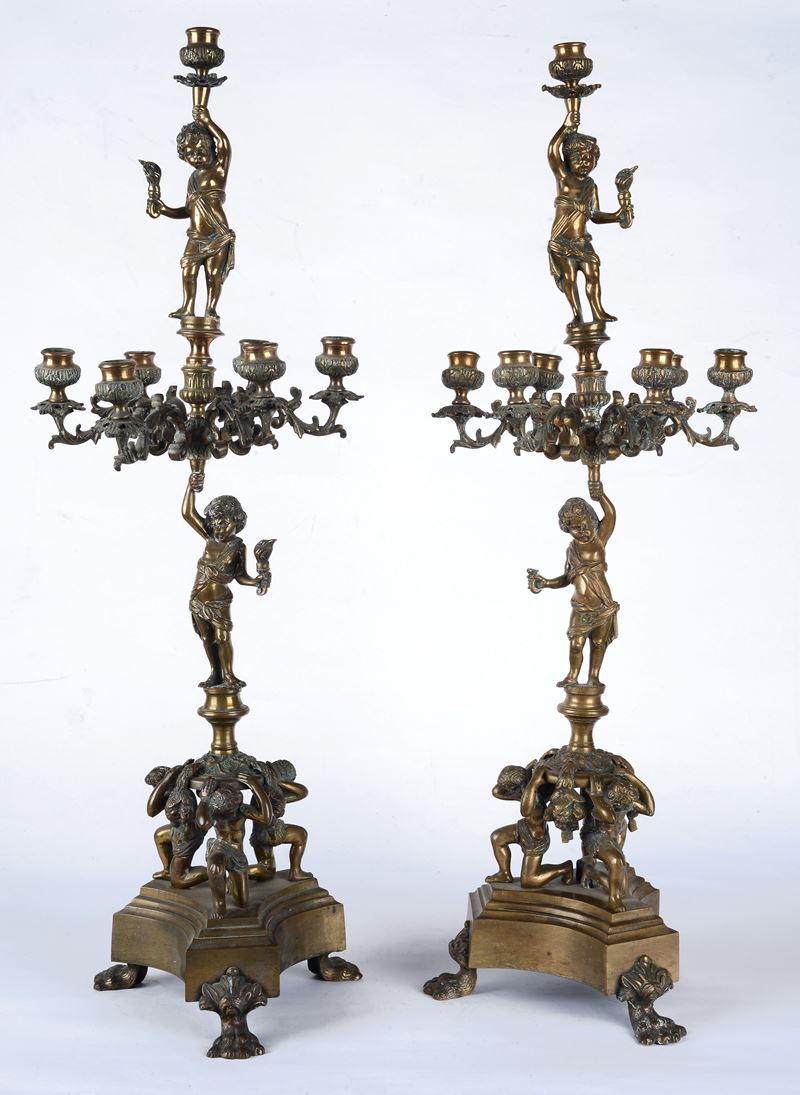 Coppia di candelabri