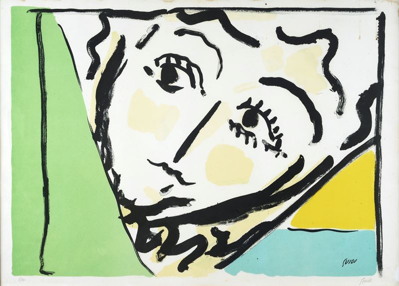 Virgilio Guidi - Volto, 1944