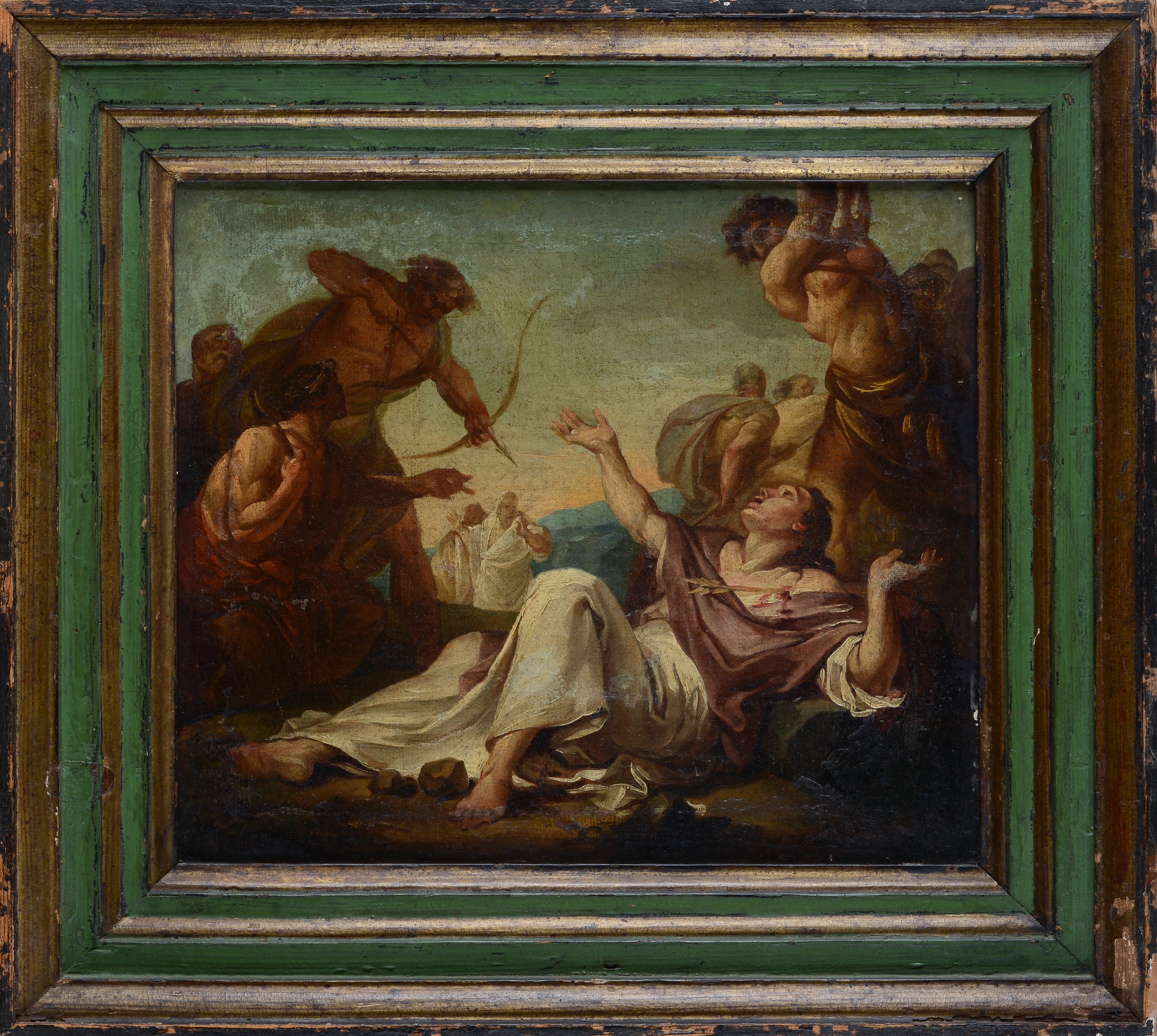 Anonimo, XVIII Sec. - Martirio di Santo