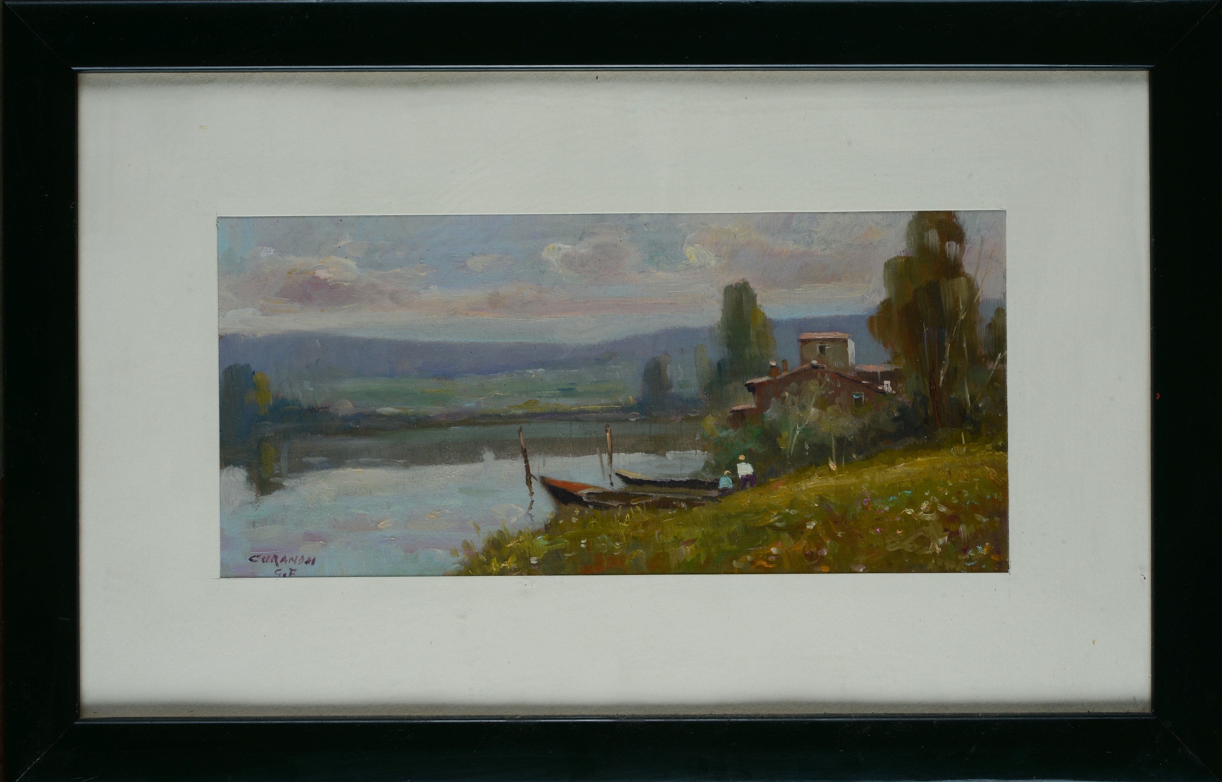 Gianfranco Curandai - Paesaggio con Fiume