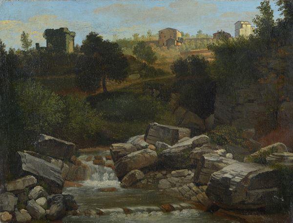 Attr. a Giuseppe Abbati - Ruscello