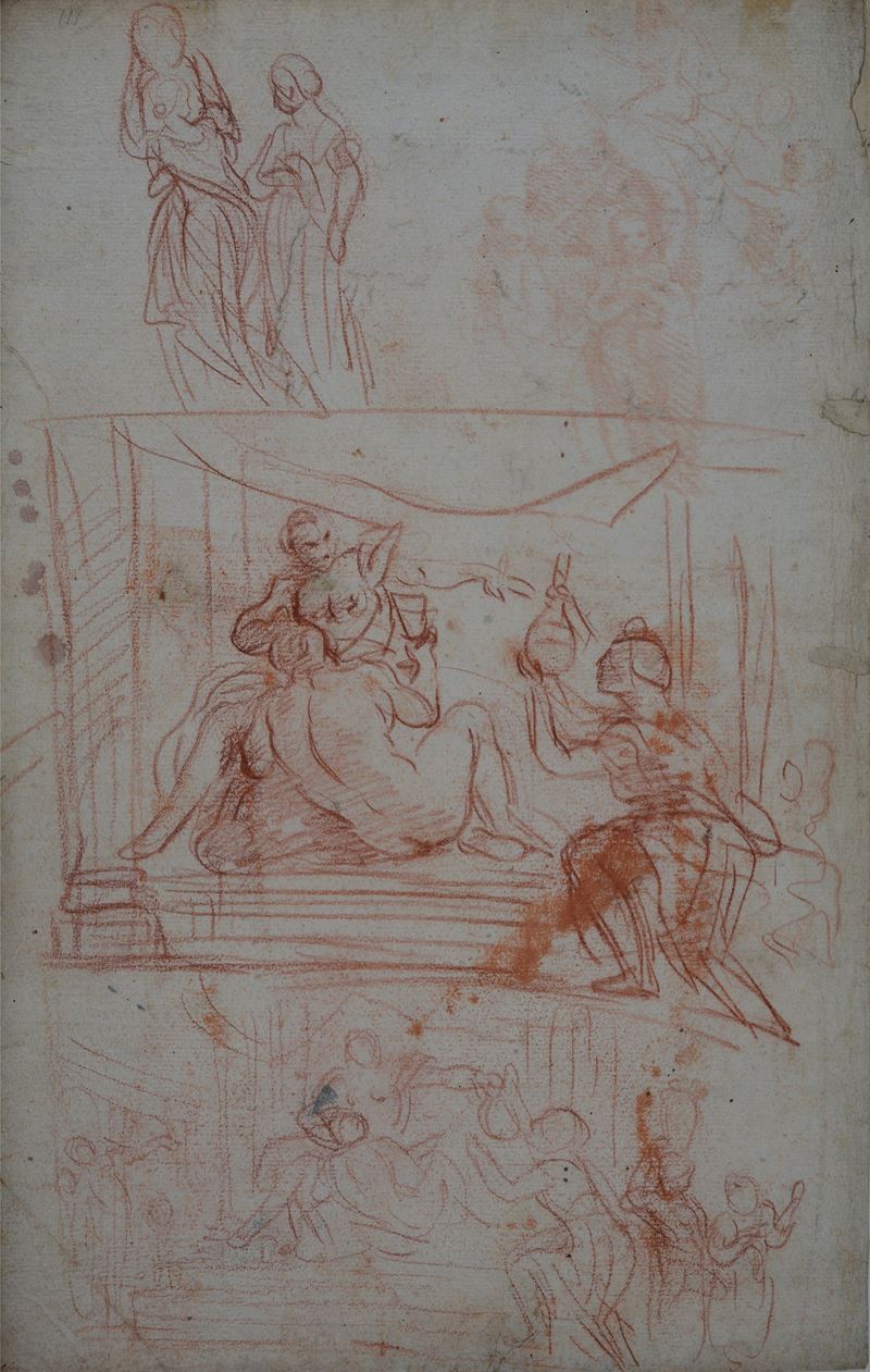 Anonimo, XIX - XX Sec. - Studi di Figure