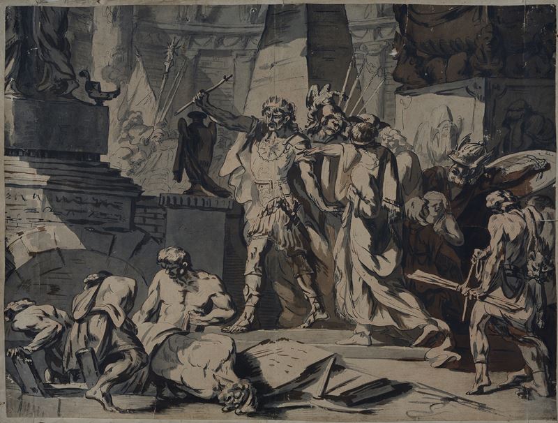 Anonimo, XVIII - XIX Sec. - Scena Classica