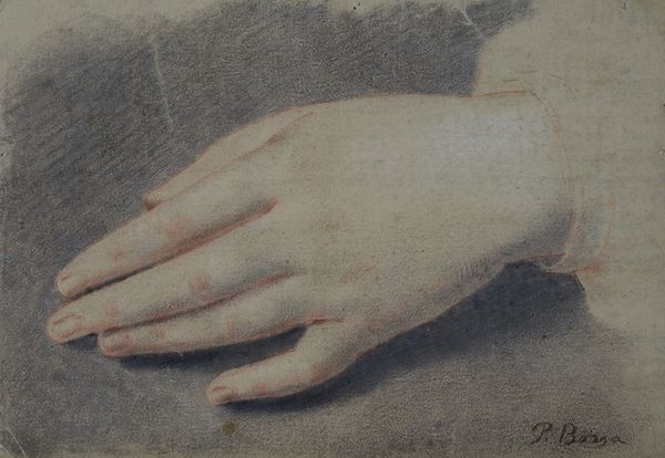 Paolo Borsa : Mano  - Matite su carta - Asta LA RACCOLTA DI UN PITTORE - DISEGNI DAL XVI AL XX SEC - Pananti Online