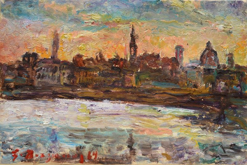 Guido Borgianni - Scorcio di Firenze