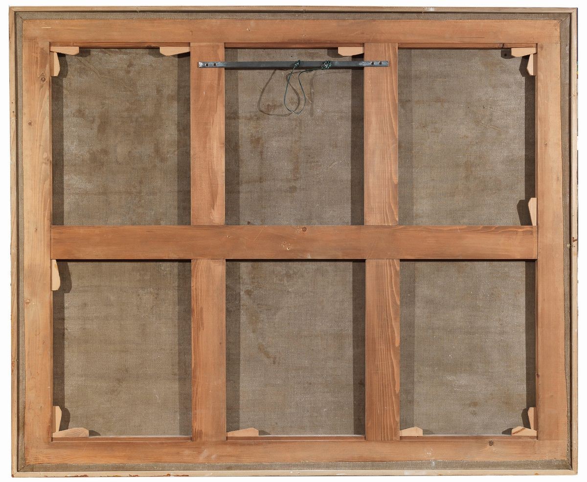 Paesaggio con cascate e figure