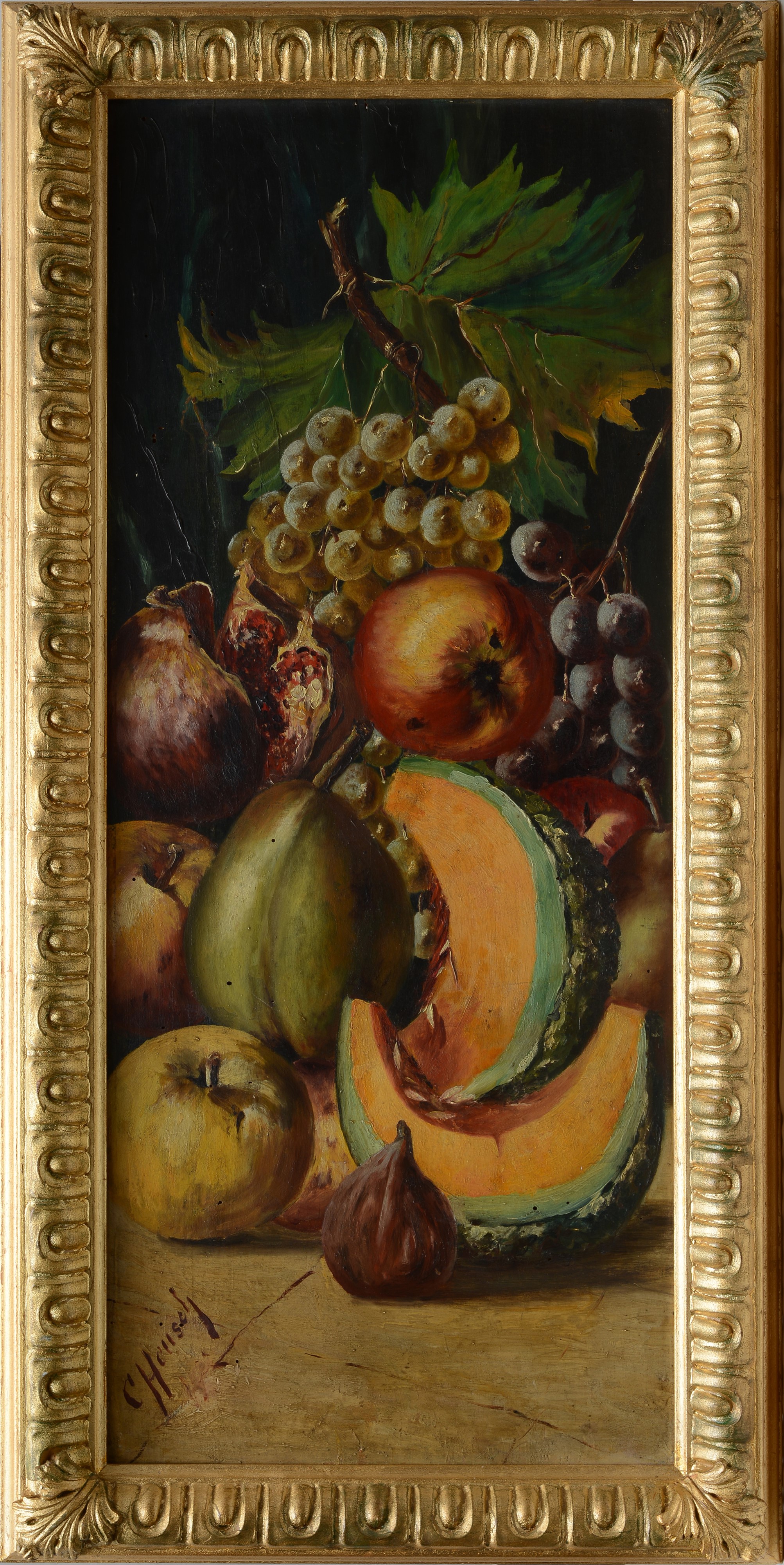 Anonimo, XIX Sec. - Coppia di Nature Morte con Frutta