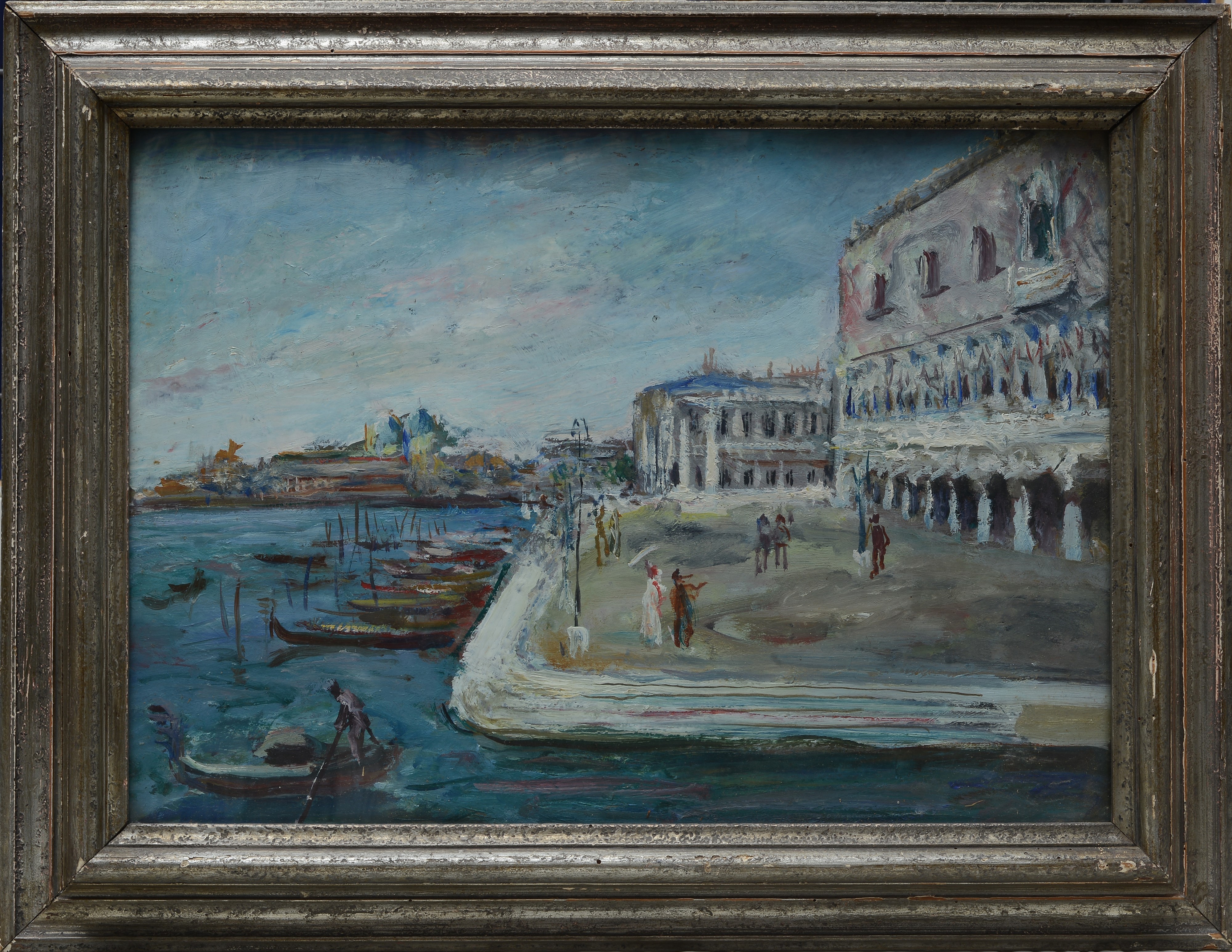 Mario Bucci - Coppia di Dipinti con Vedute Veneziane