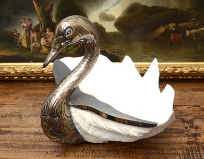 Centrotavola a Forma di Cigno