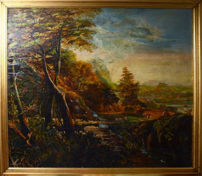 Paesaggio con Figure e Fiume