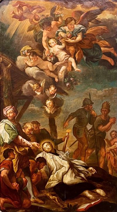 Morte di San Francesco Saverio, olio su tela