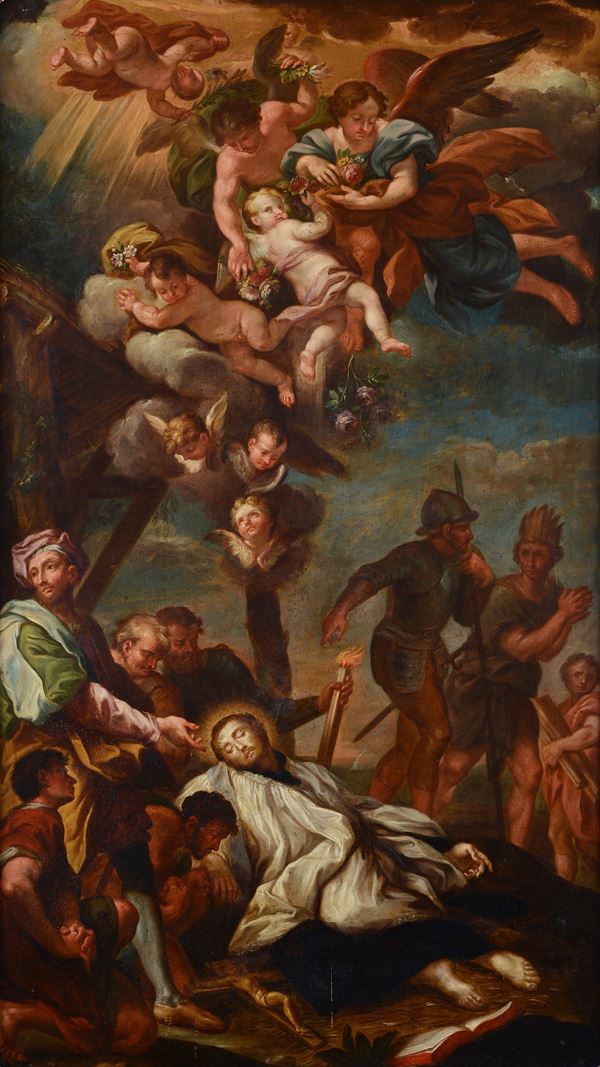 Ambito di Carlo Maratta - Morte di San Francesco Saverio