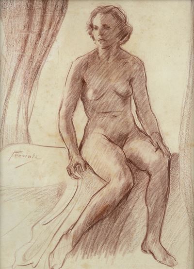 Nudo Femminile Seduto