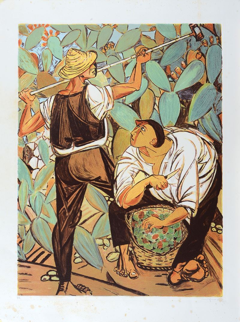 Giuseppe Migneco - Raccolta di Fichi