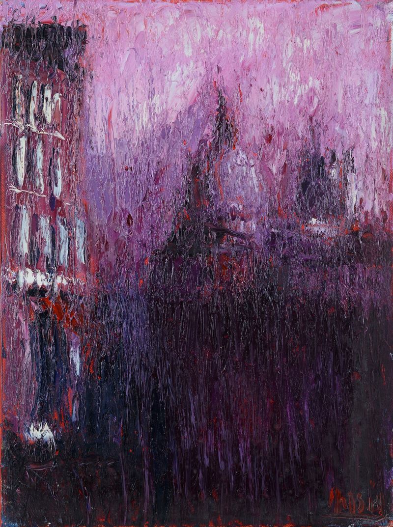 Effetto nebbia in viola