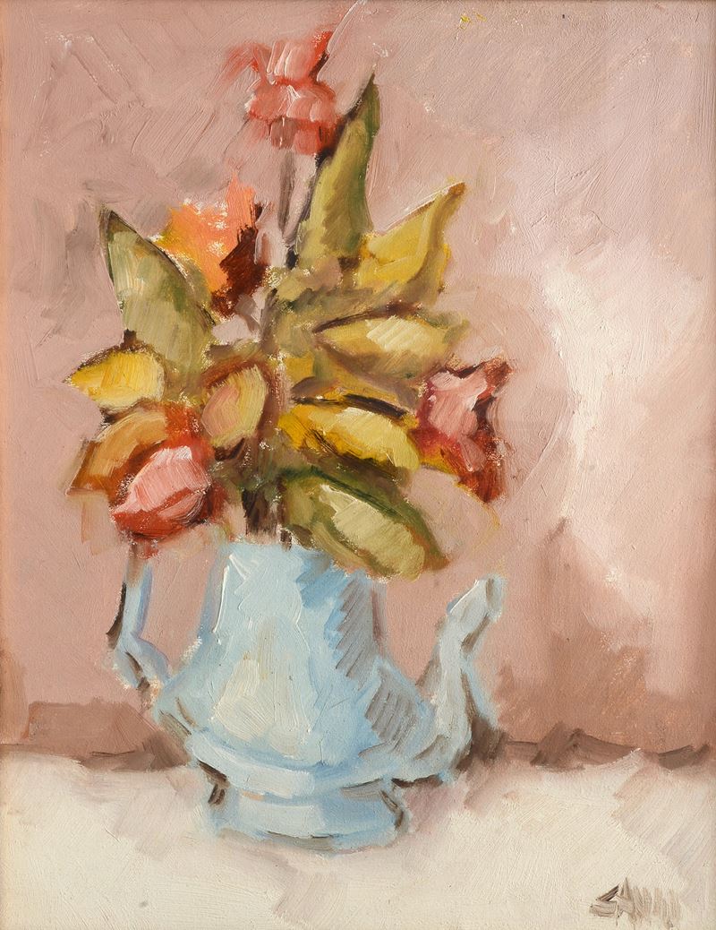 Enzo Cangi - Vaso con Fiori