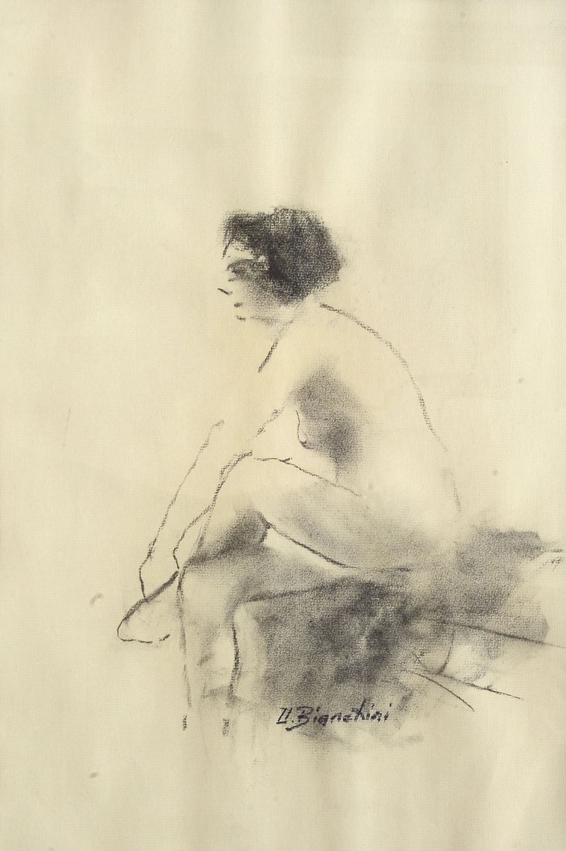 Umberto Bianchini - Nudo Seduto