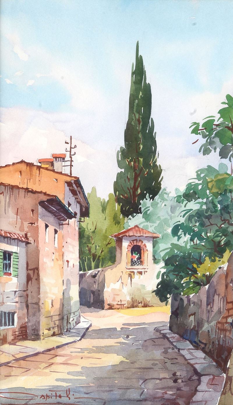 Strada con tabernacolo