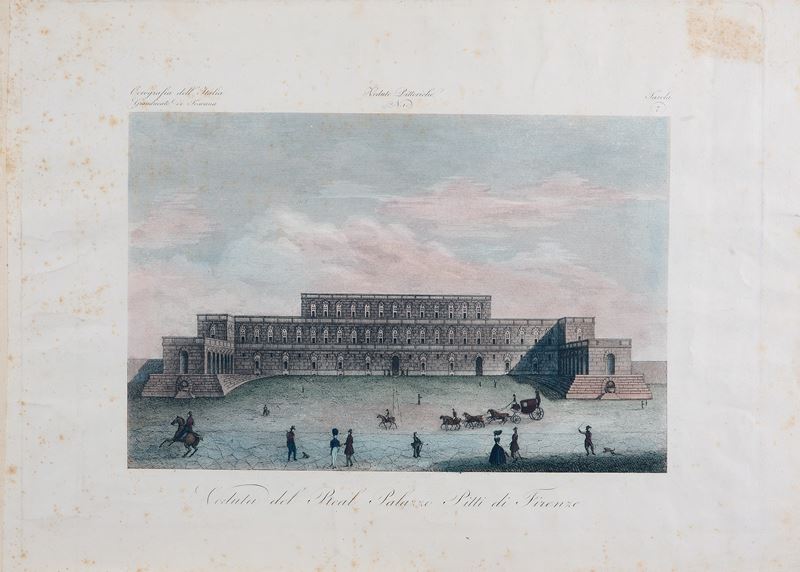 Veduta del Real Palazzo Pitti di Firenze