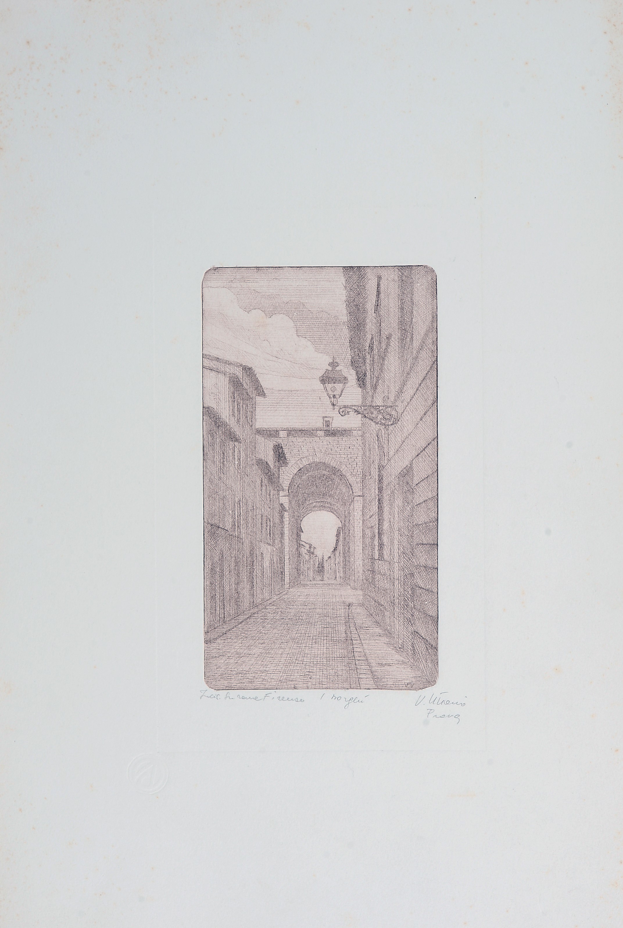 Viviano Viviani - Coppia di Acqueforti - i Borghi
