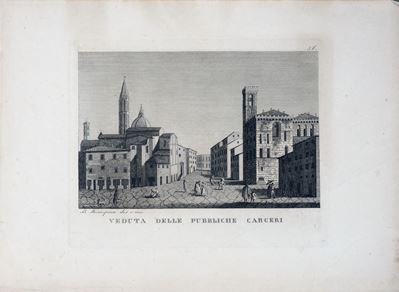Veduta delle Pubbliche Carceri di Firenze