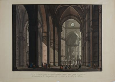 Veduta Interna della Metropolitana di Santa Maria del Fiore in Firenze