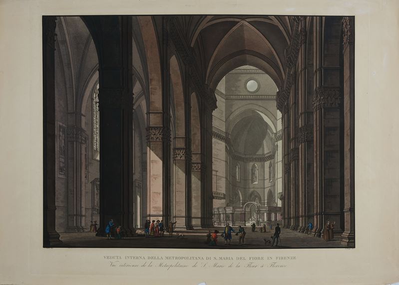 Veduta Interna della Metropolitana di Santa Maria del Fiore in Firenze
