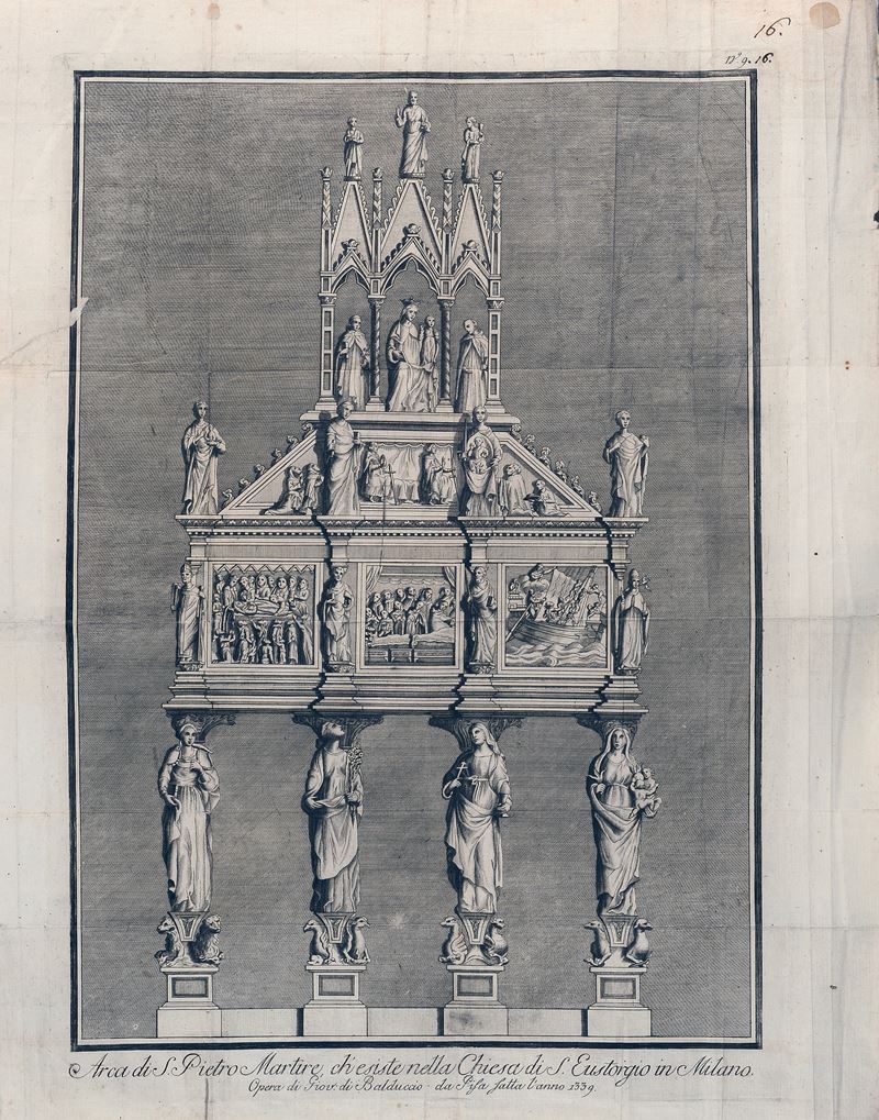 Arca di S. Pietro Martire Ch'esiste nella Chiesa di S. Eustorgio in Milano