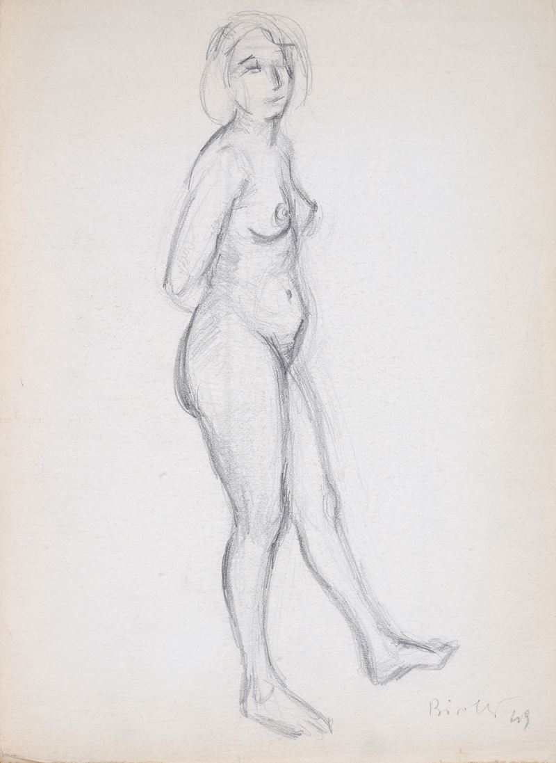 Renato Birolli - Studio per Nudo Femminile